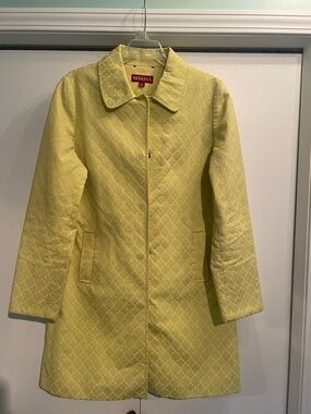 Merona Yellow Quilted Trench Coat